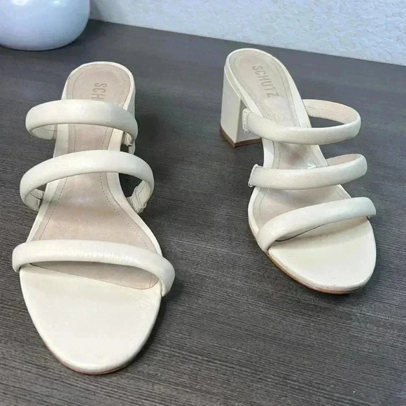 Schutz Olly Block Heel Sandal Size 10.5B - Picture 8 of 9